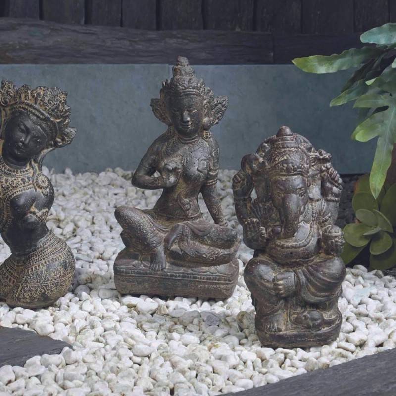 Jardinex - Statuette jardin Ganesh 30 cm - Gris anthracite 30 cm - Jardinex - Image 2