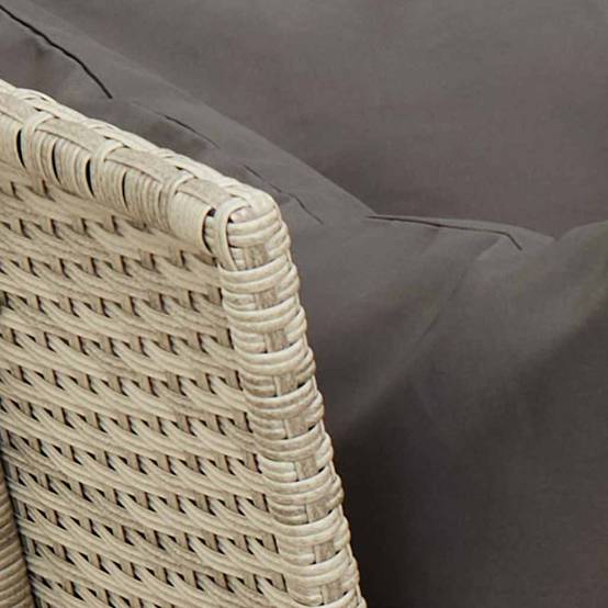 Canapé Extérieur Confortable Résine Tressée Gris Clair & Cadre Acier pour Salon Jardin Tendance Gris – ComfortXL Outdoor Living - Image 8