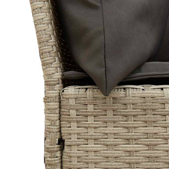 Canapé Extérieur Confortable Résine Tressée Gris Clair & Cadre Acier pour Salon Jardin Tendance Gris – ComfortXL Outdoor Living - Image 7