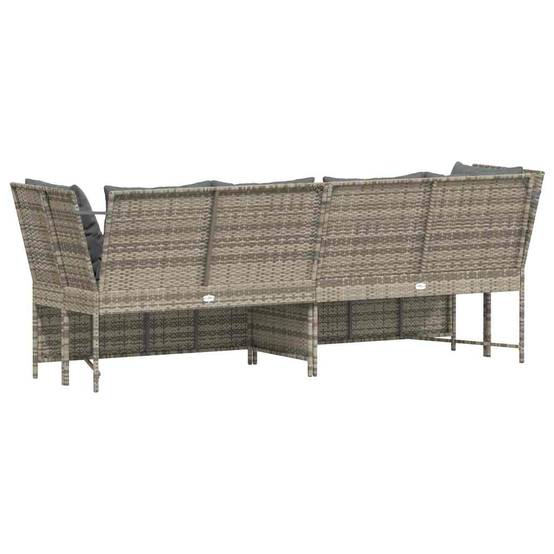 Canapé Extérieur Confortable Résine Tressée Gris Clair & Cadre Acier pour Salon Jardin Tendance Gris – ComfortXL Outdoor Living - Image 6