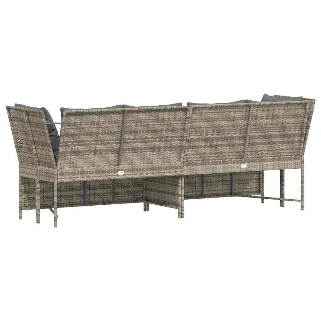 Canapé Extérieur Confortable Résine Tressée Gris Clair & Cadre Acier pour Salon Jardin Tendance Gris – ComfortXL Outdoor Living - Image 6