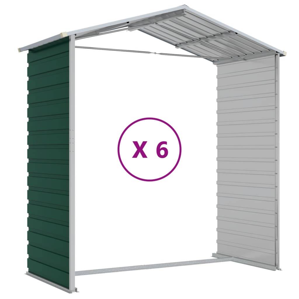 Vidaxl - Abri de jardin vert 191x555x198 cm acier galvanisé vidaXL 3188236 - Image 8