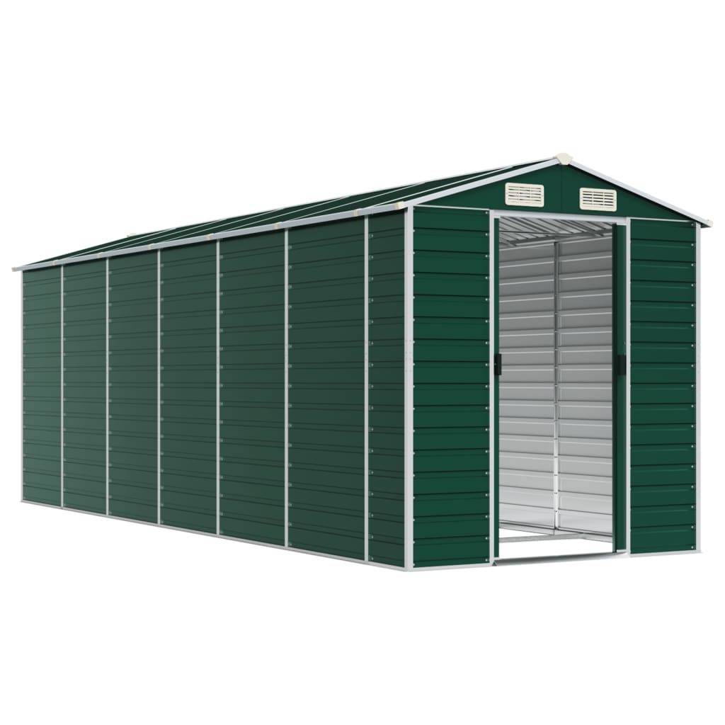 Vidaxl - Abri de jardin vert 191x555x198 cm acier galvanisé vidaXL 3188236 - Image 4
