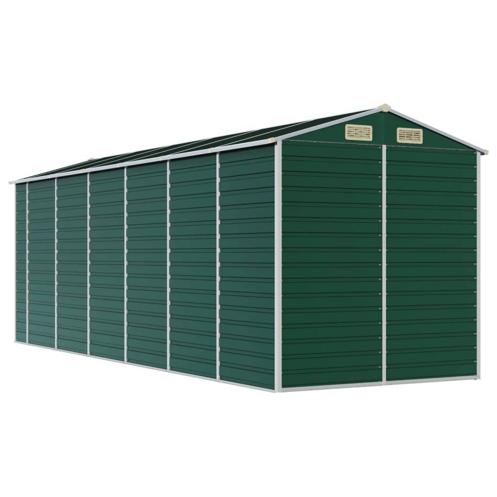 Vidaxl - Abri de jardin vert 191x555x198 cm acier galvanisé vidaXL 3188236 - Image 9
