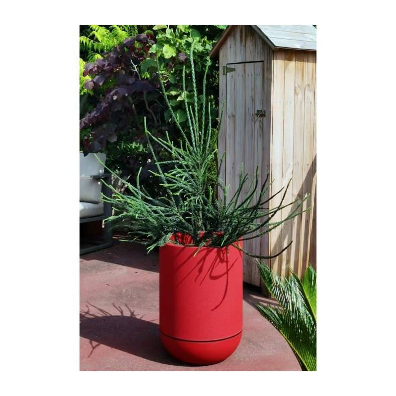 Riviera - Riviera - Pot De Fleurs Tulipe - Granit D40 - Rouge - Image 2