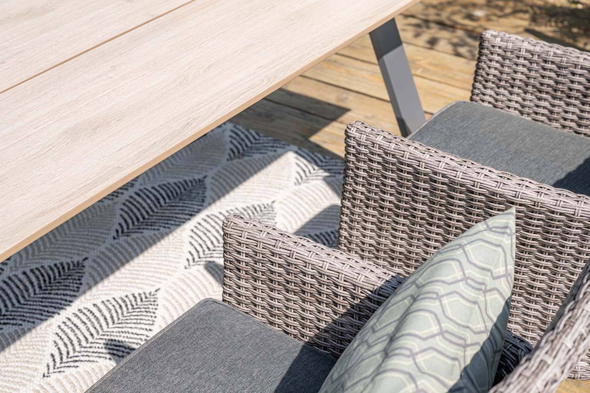 Garden Impressions - Fauteuil empilable Nicosia - gris organique - anthracite - Imagen 7