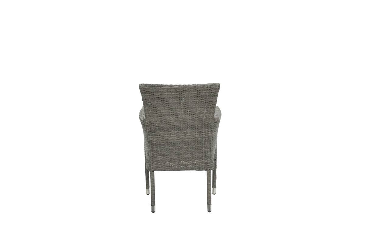 Garden Impressions - Fauteuil empilable Nicosia - gris organique - anthracite - Imagen 5