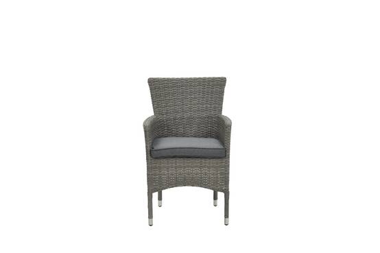 Garden Impressions - Fauteuil empilable Nicosia - gris organique - anthracite - Imagen 2