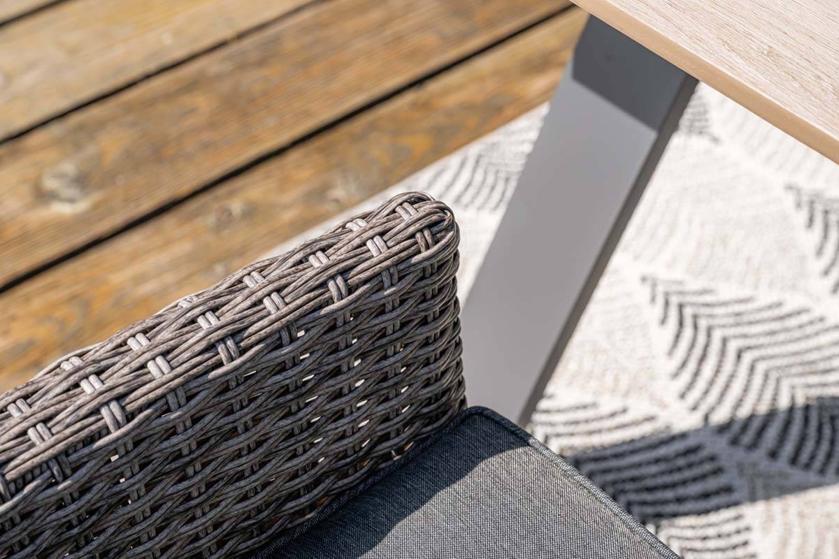 Garden Impressions - Fauteuil empilable Nicosia - gris organique - anthracite - Imagen 8