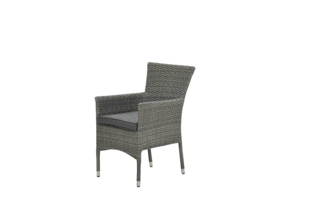 Garden Impressions - Fauteuil empilable Nicosia - gris organique - anthracite - Imagen 1