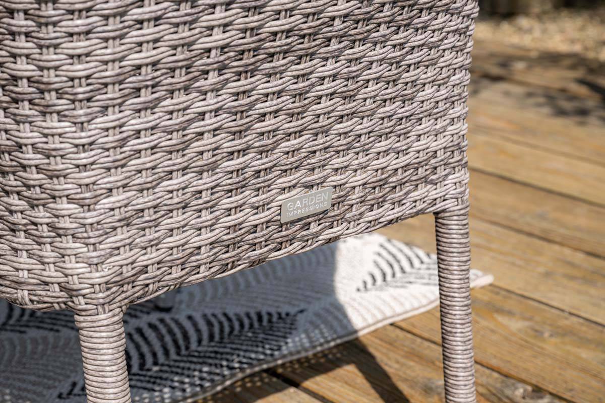 Garden Impressions - Fauteuil empilable Nicosia - gris organique - anthracite - Imagen 10