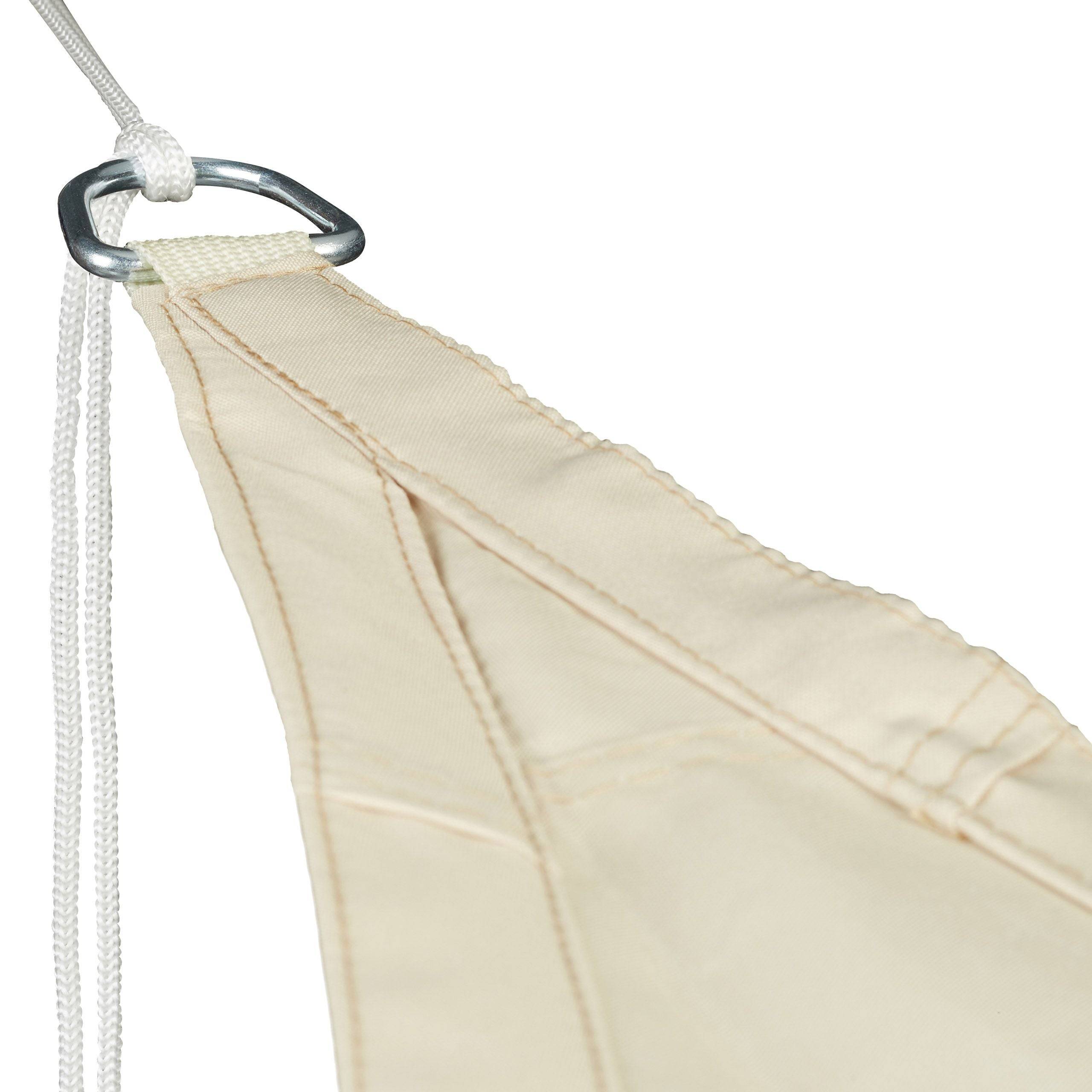Helloshop26 - Voile d'ombrage triangle léger tendeurs 3,5 m beige - Imagen 2