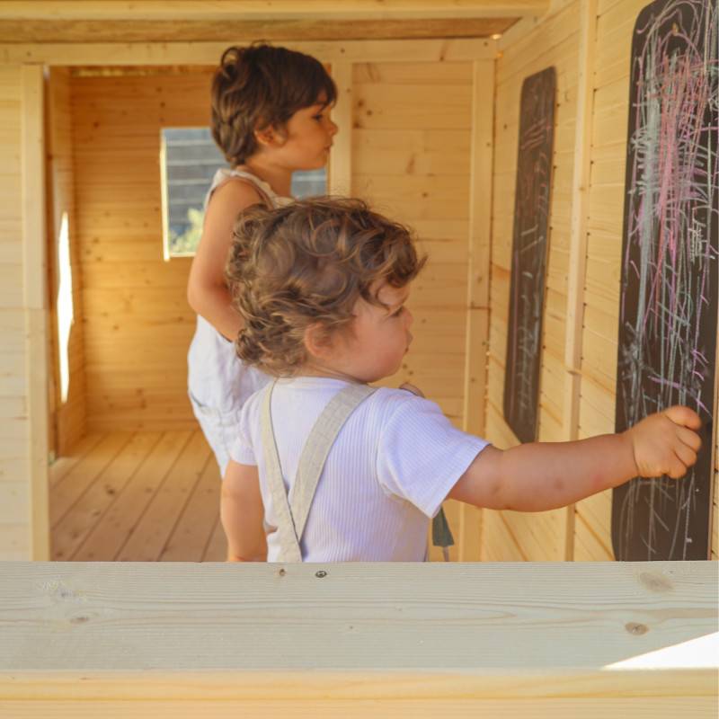 Soulet - Cabane en bois avec préau SARAH - Imagen 5