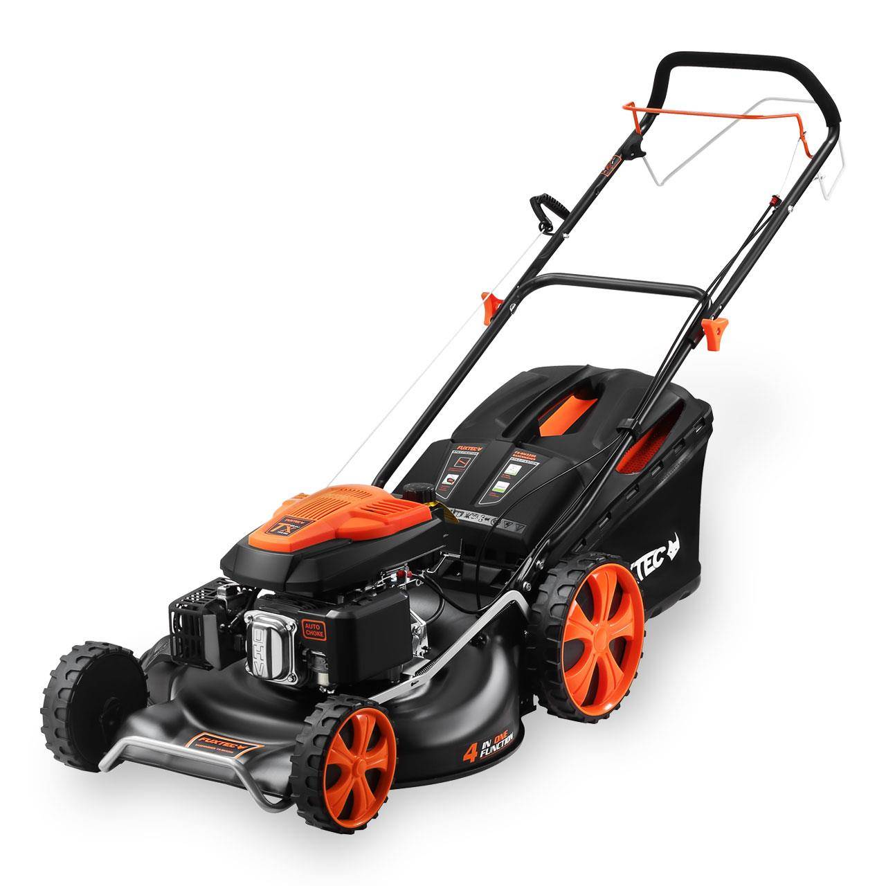 FUXTEC - Tondeuse thermique autotractée 196 cm³ coupe 53 cm bac 70 L 6 CV - Fuxtec
