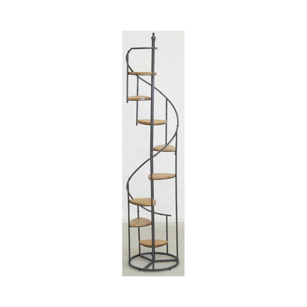Aubry Gaspard - Étagère escalier en bois et métal 43 x 43 x 190 cm - Imagen 3