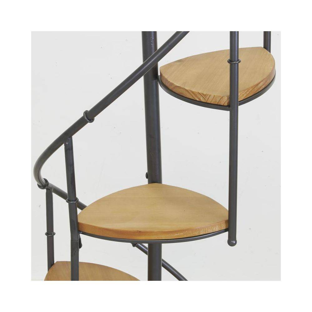 Aubry Gaspard - Étagère escalier en bois et métal 43 x 43 x 190 cm - Imagen 4