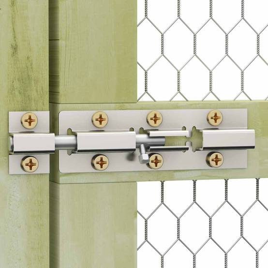 Poulailler XXL bois traité enclos extérieur pour élevage 1,5x9x1,5 m – ComfortXL Outdoor Living - Image 5