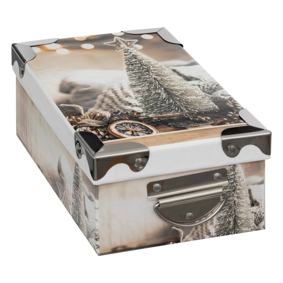 Fééric Lights & Christmas - Lot de 16 Boîtes de rangement coins en métal déco Noël - Imagen 7
