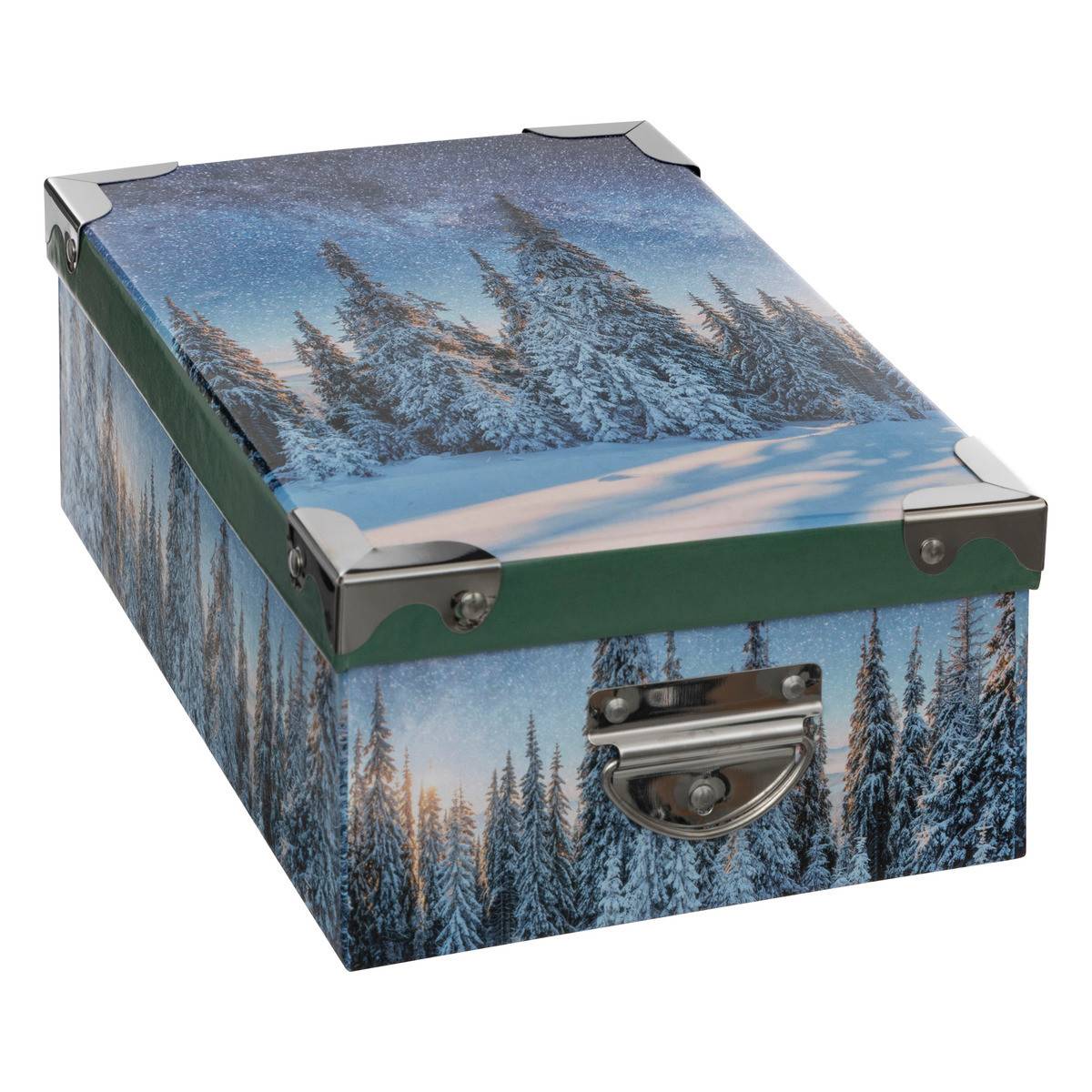 Fééric Lights & Christmas - Lot de 16 Boîtes de rangement coins en métal déco Noël - Imagen 4