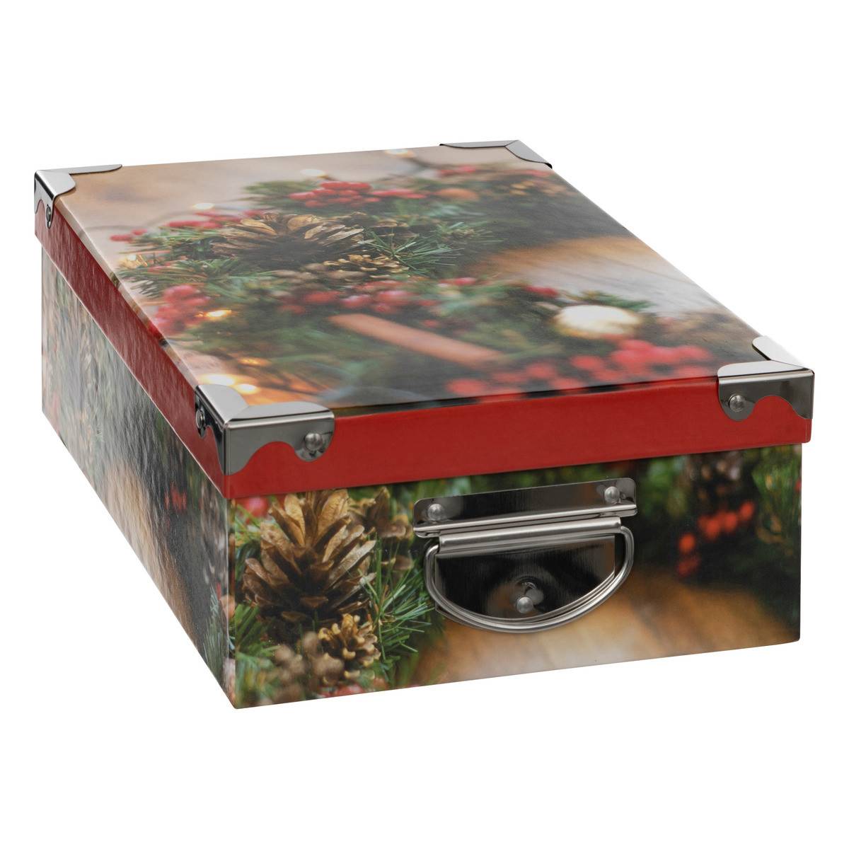 Fééric Lights & Christmas - Lot de 16 Boîtes de rangement coins en métal déco Noël - Imagen 2