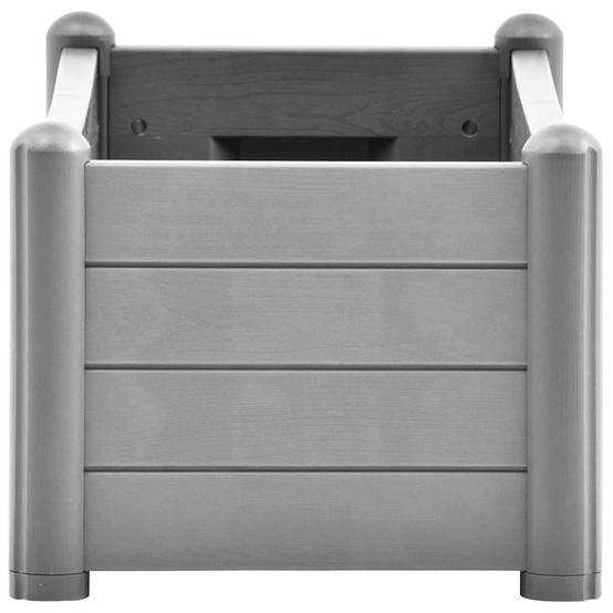Lit surélevé de jardin PP Gris pierre 100 x 43 x 35 cm - PANGIVO - Image 4