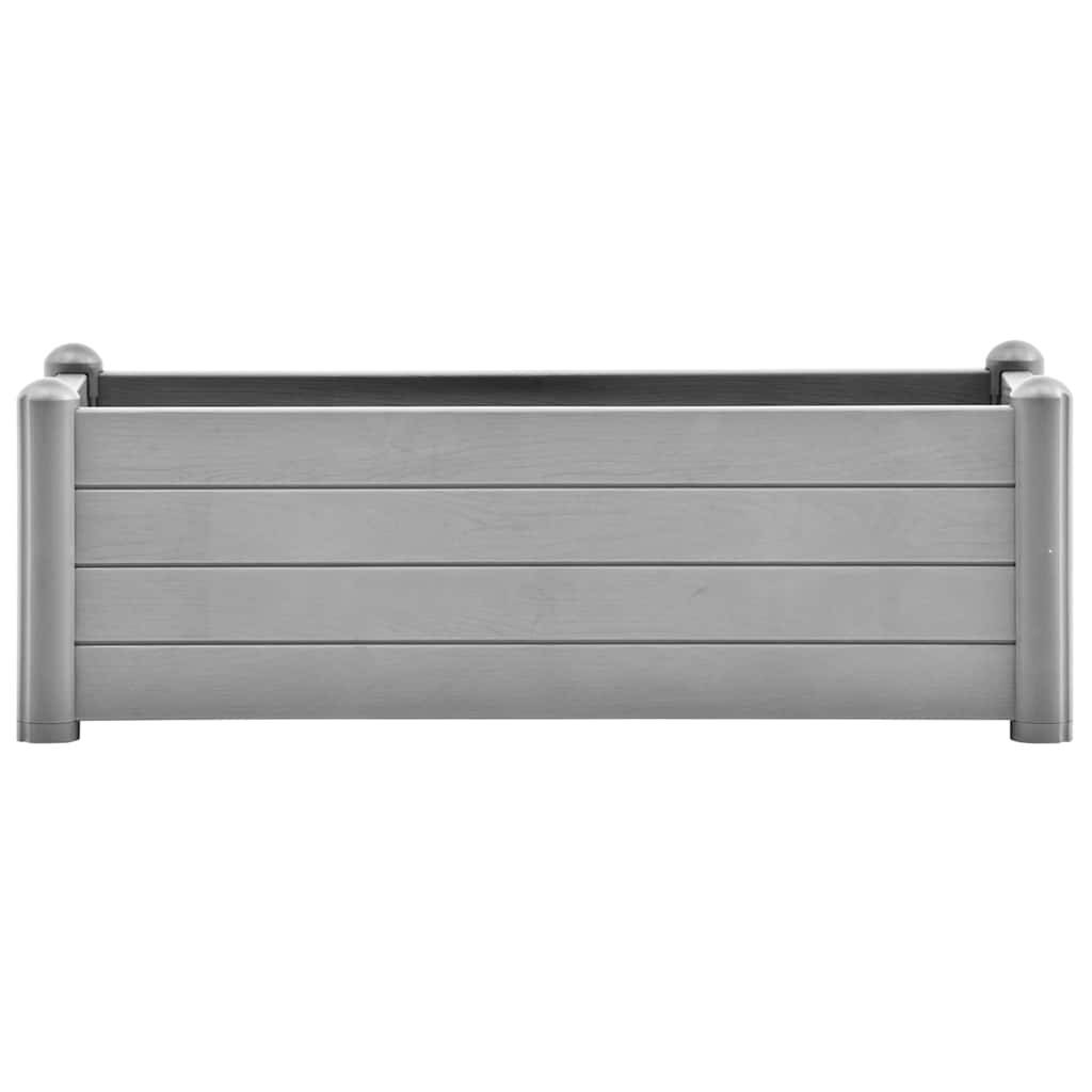 Lit surélevé de jardin PP Gris pierre 100 x 43 x 35 cm - PANGIVO - Image 3