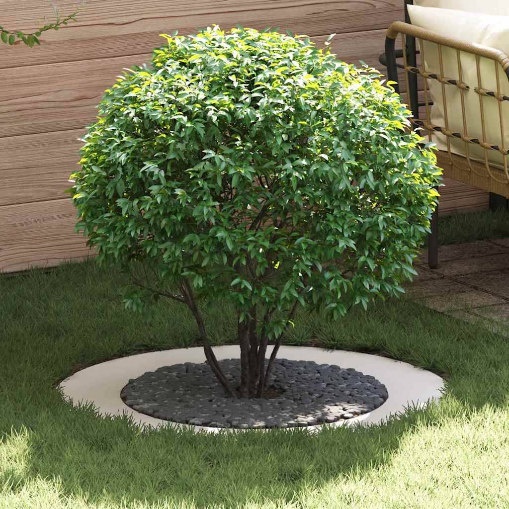 Vidaxl - adapté pour anneau d'arbre plat Blanc Ø60/90 cm Acier vidaXL 873706 - Image 1