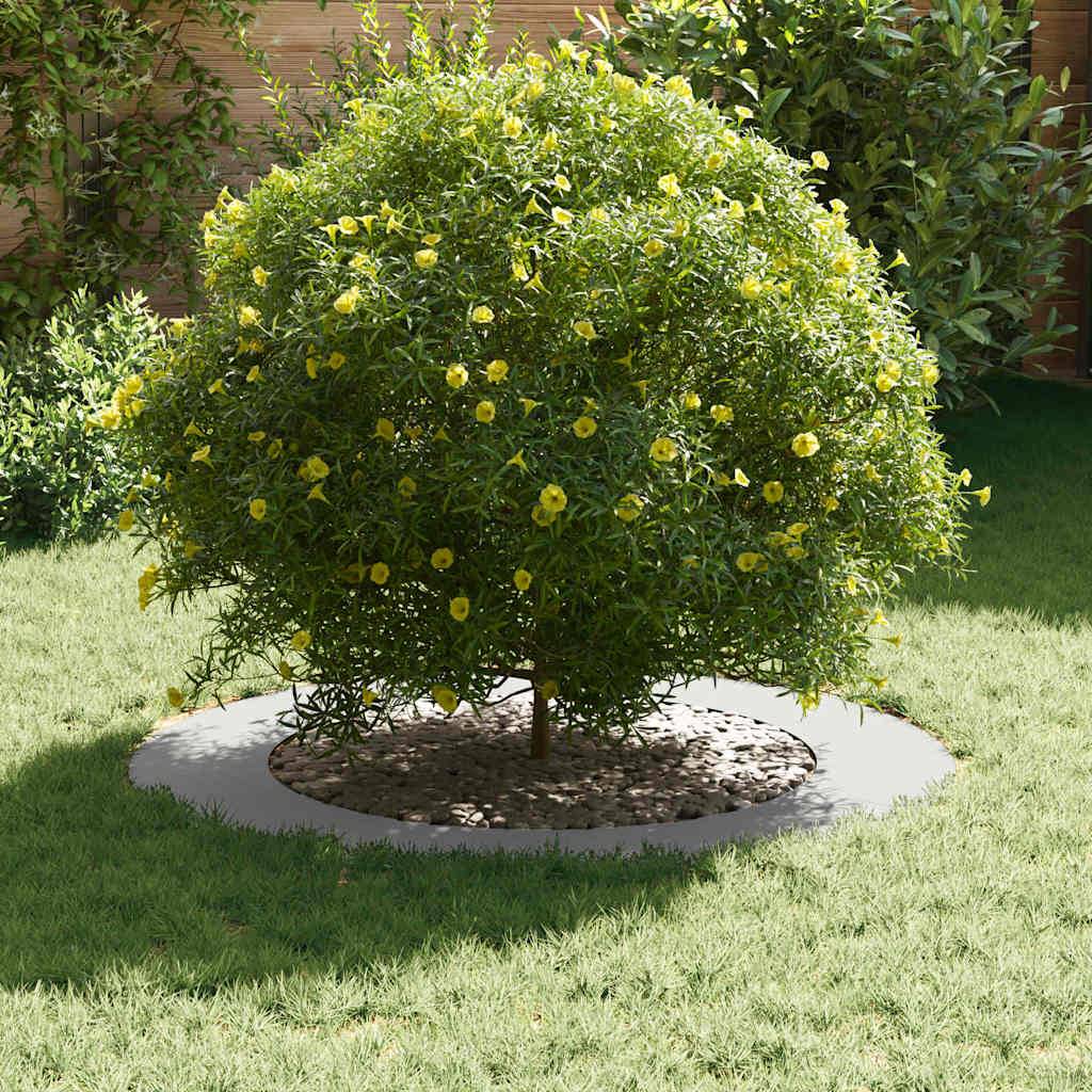 Vidaxl - adapté pour anneau d'arbre plat Blanc Ø60/90 cm Acier vidaXL 873706 - Image 4