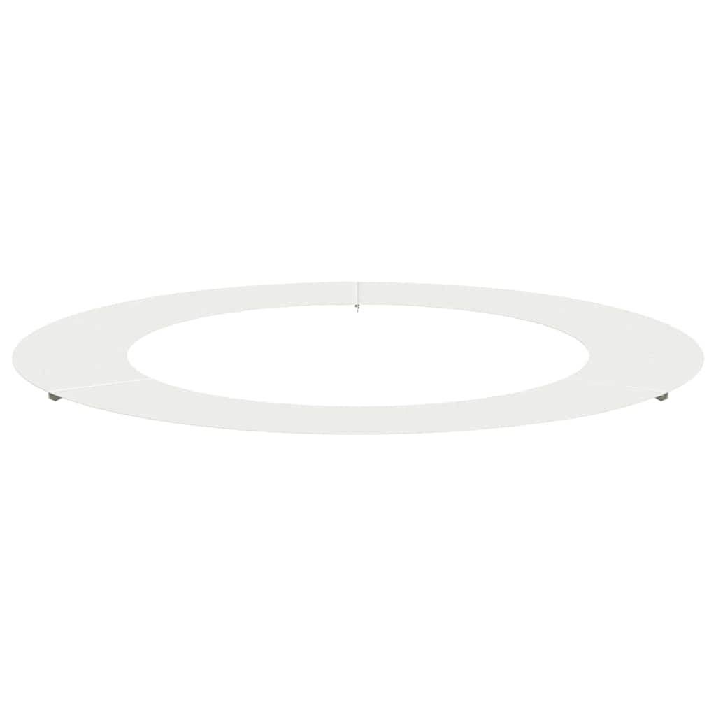 Vidaxl - adapté pour anneau d'arbre plat Blanc Ø60/90 cm Acier vidaXL 873706 - Image 2