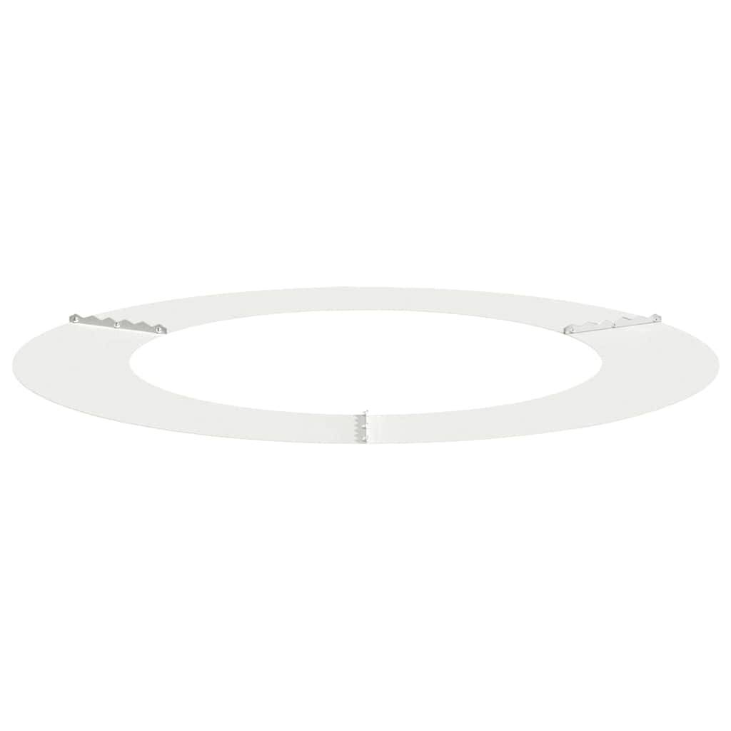 Vidaxl - adapté pour anneau d'arbre plat Blanc Ø60/90 cm Acier vidaXL 873706 - Image 5