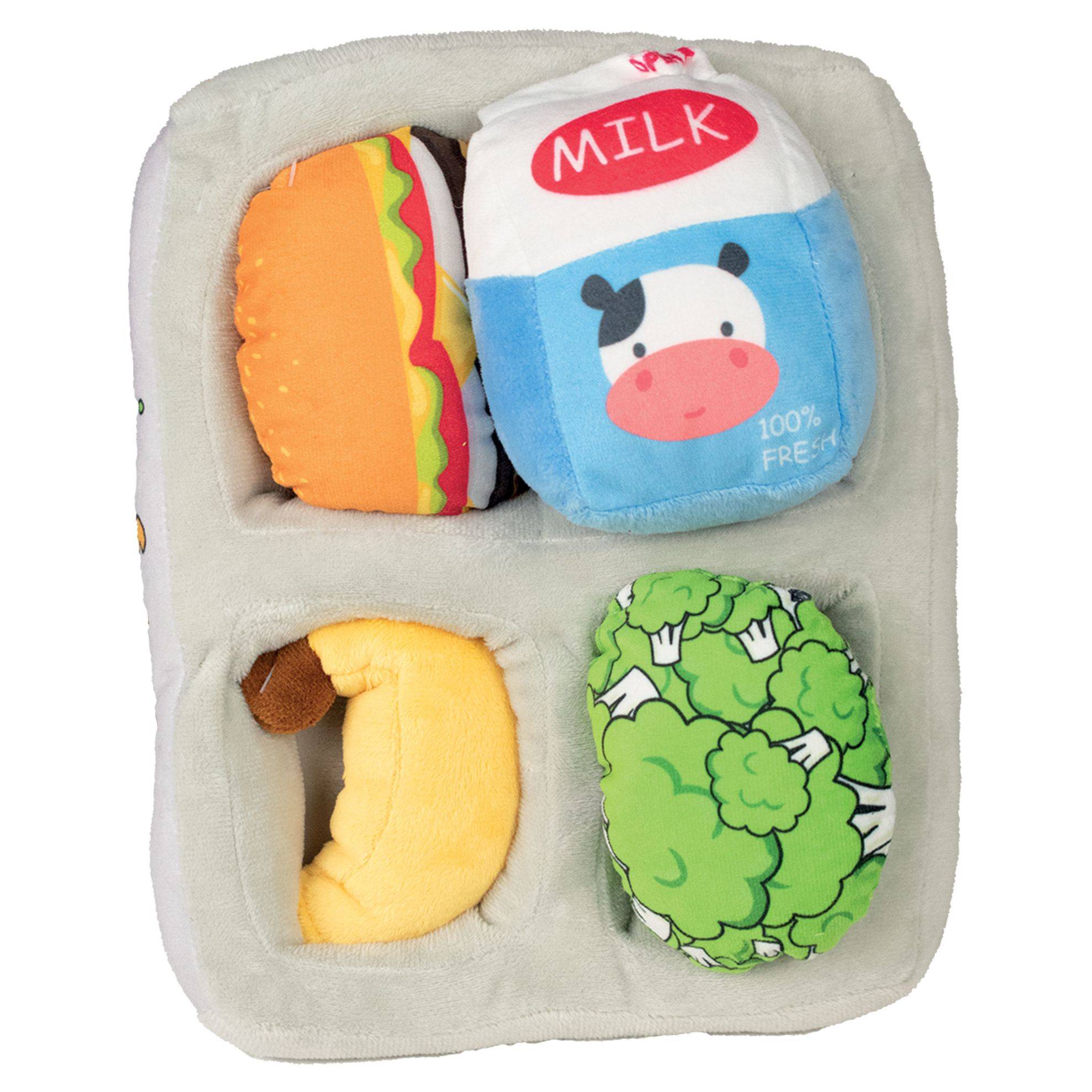 Peluche de fouille plateau repas DOOGY