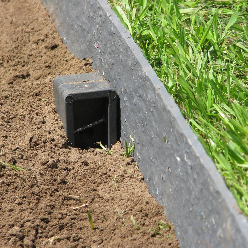 Ecolat - Lot de 10 piquets à planter Ecolat plastique gris, H.38 x L.4 cm ECOLAT - Imagen 1