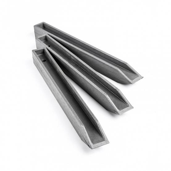 Ecolat - Lot de 10 piquets à planter Ecolat plastique gris, H.38 x L.4 cm ECOLAT - Image 2