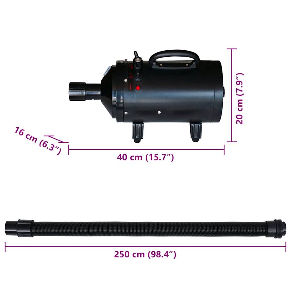 Vidaxl - Sèche-cheveux pour chien avec 3 buses Noir 2400 W vidaXL 170044 - Image 3