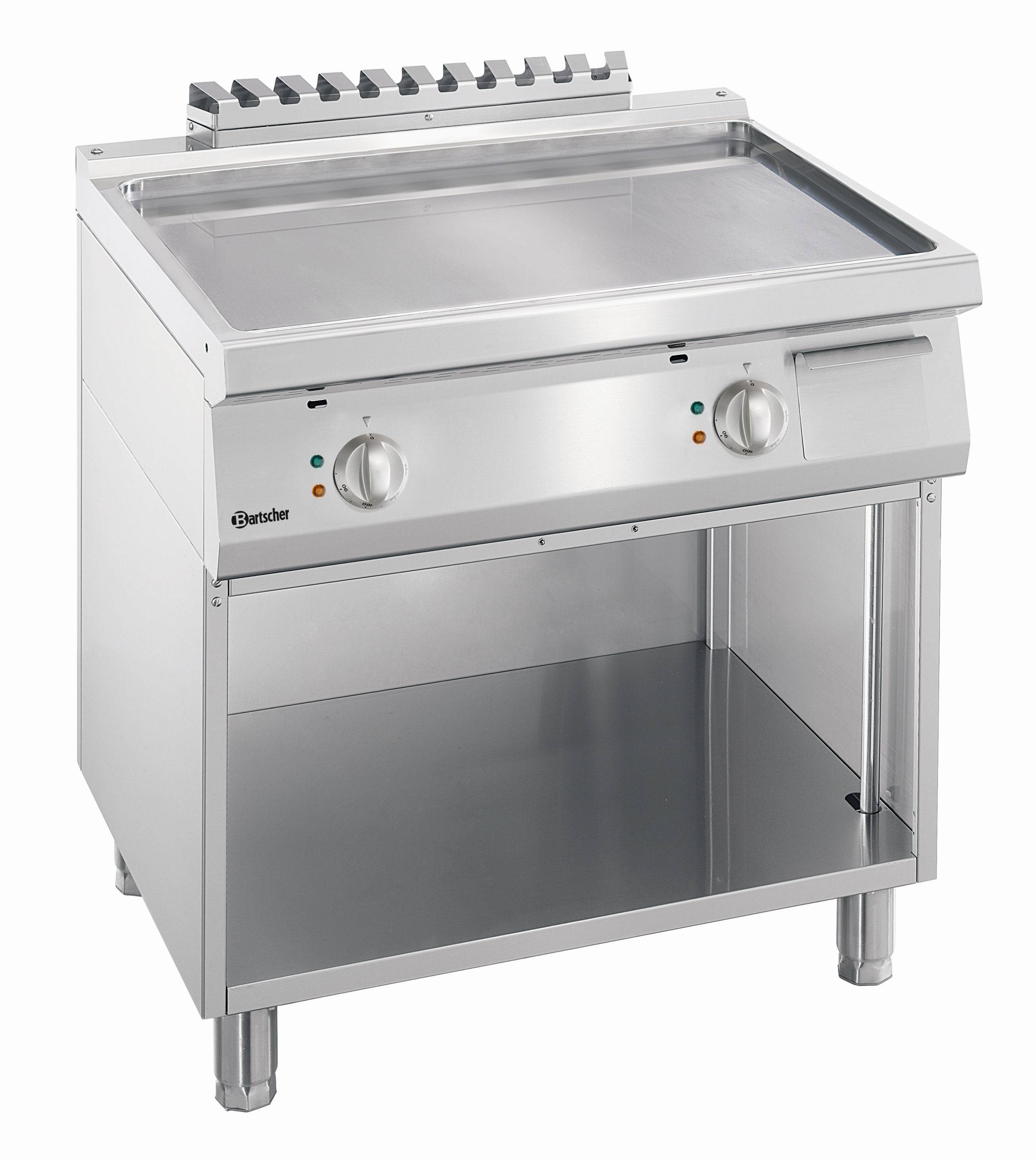 Plancha Electrique Lisse Professionnelle - Armoire Ouverte - Bartscher