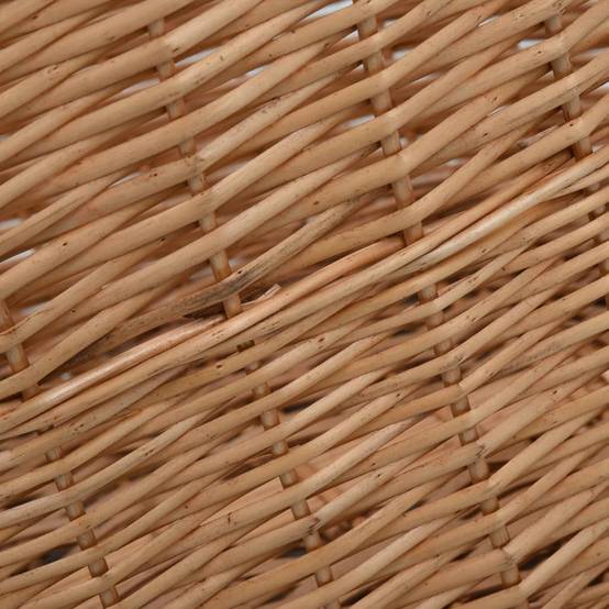 Grand panier à bûches en osier naturel avec poignées pour cheminée 78 cm – ComfortXL Outdoor Living - Image 5