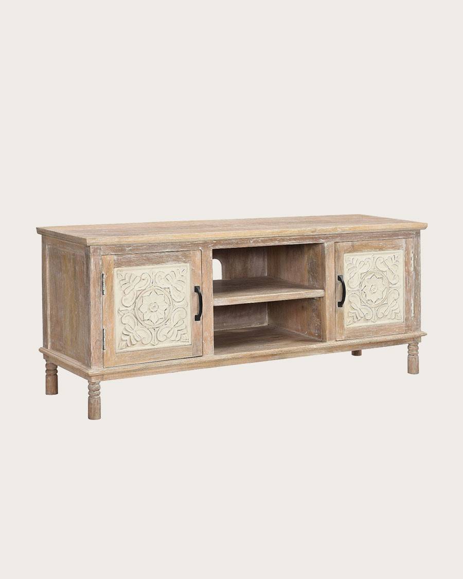 Mala - Meuble en manguier massif sculpté 140 cm - UNIQKA - Imagen 3