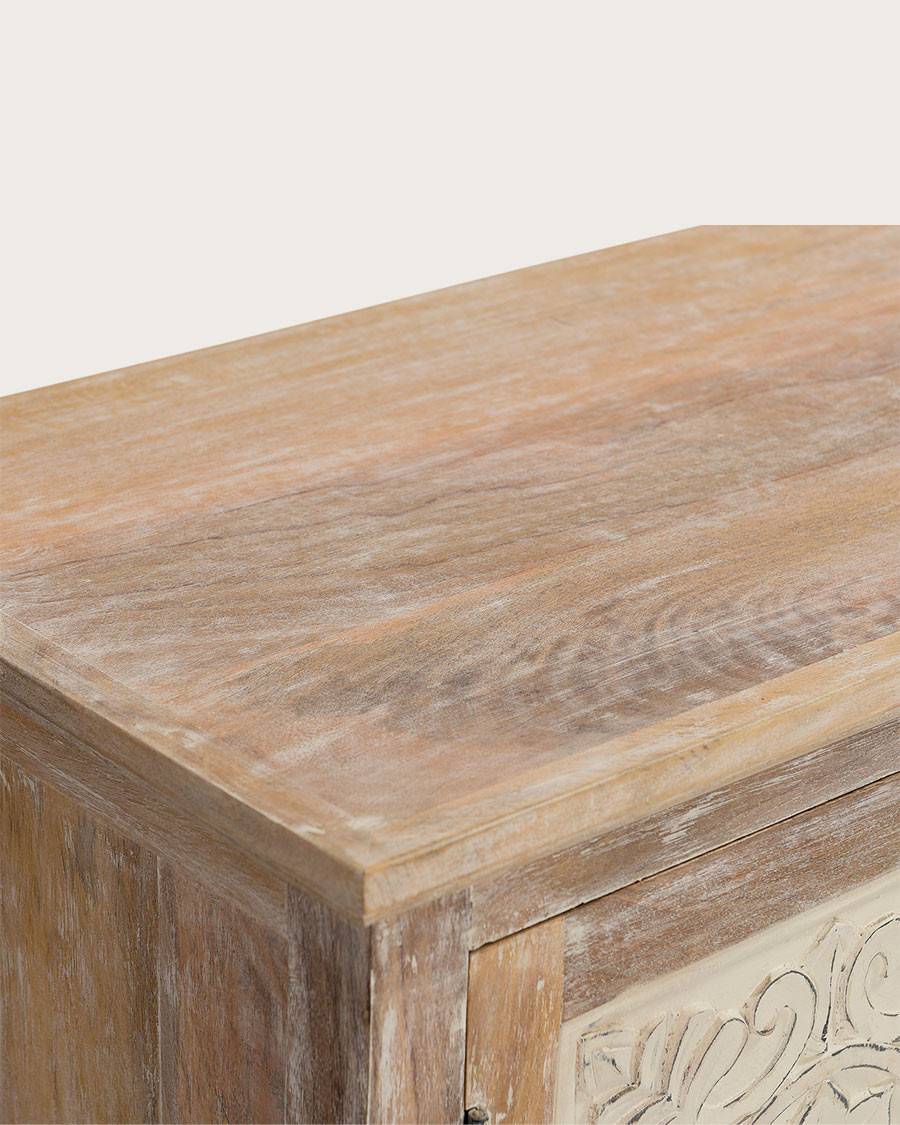 Mala - Meuble en manguier massif sculpté 140 cm - UNIQKA - Imagen 8
