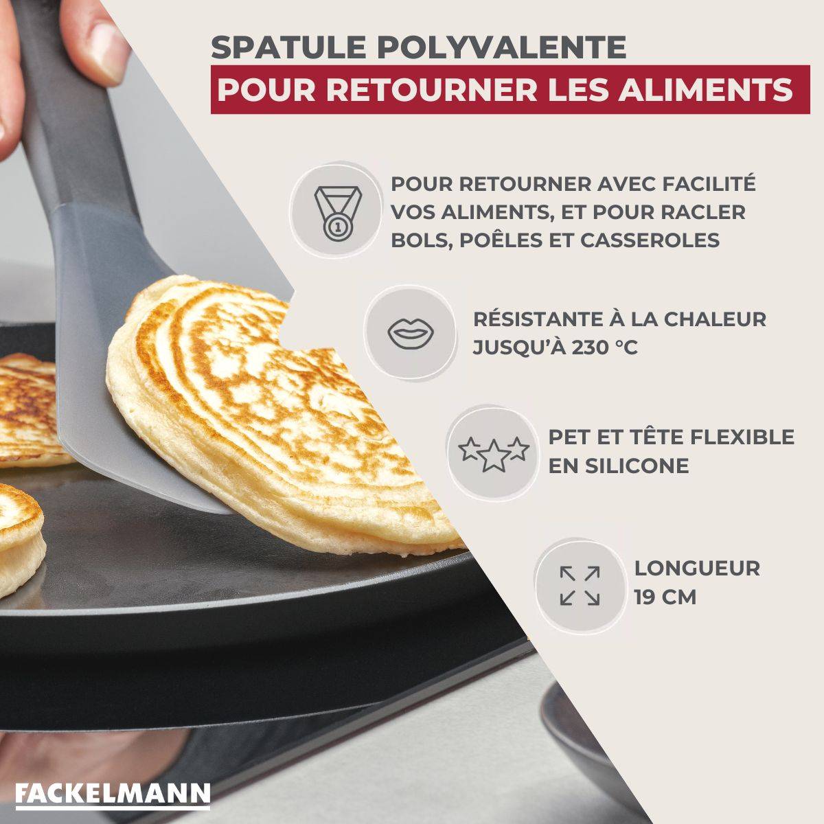 Spatule de cuisine Flexi-Turner Fackelmann - Image 3