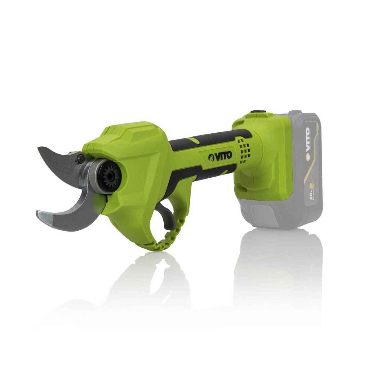 Sécateur sans fil 20V + Batterie Lithium 2Ah Ø de coupe 30 mm Moteur Brushless Chargeur rapide VITO - Imagen 7