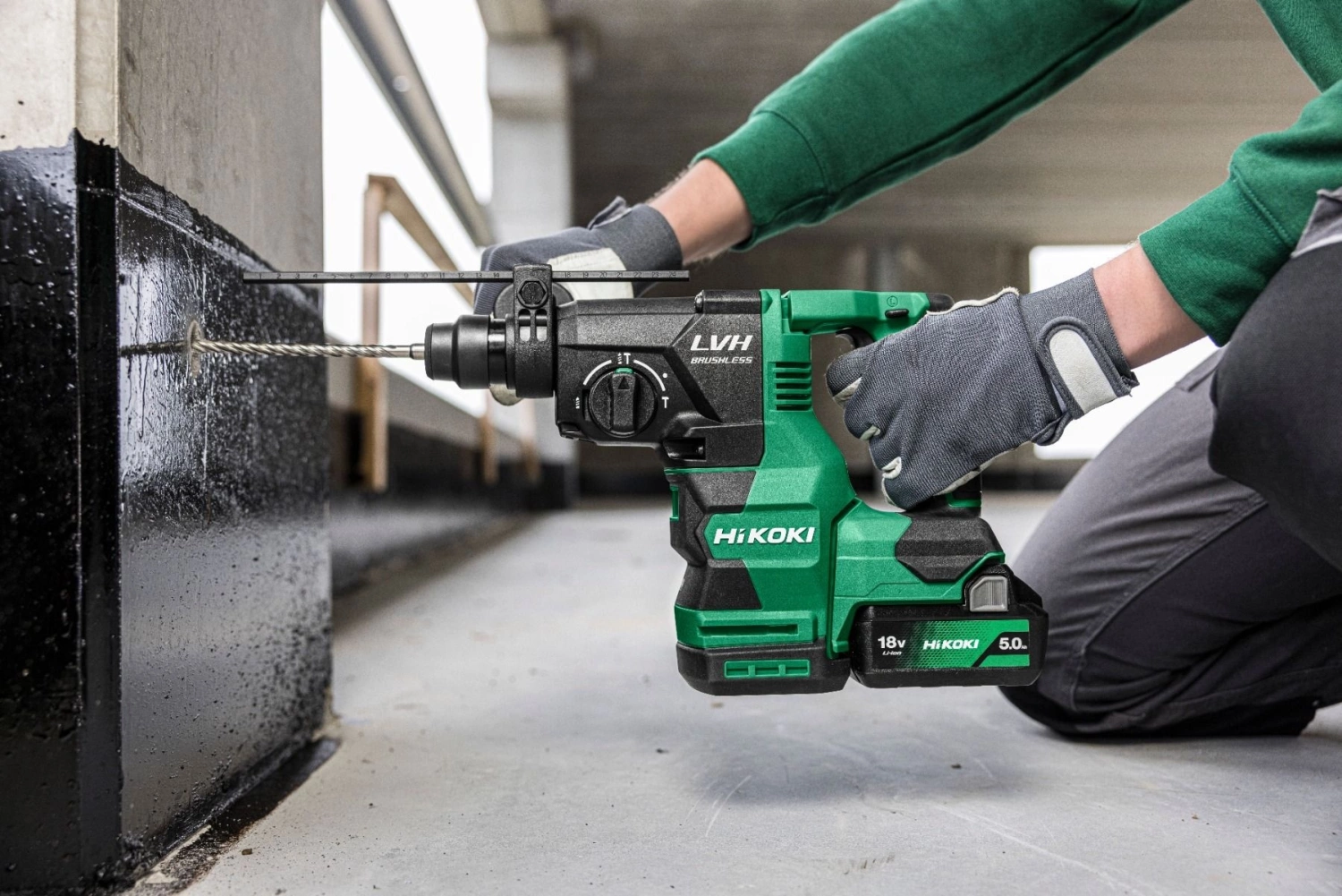 Marteau perforateur SDS-Plus 26 mm 18V Brushless 3,2J 3 modes sans batterie ni chargeur dans coffret HitCase II - HIKOKI - DH1826DAW2Z - Imagen 8