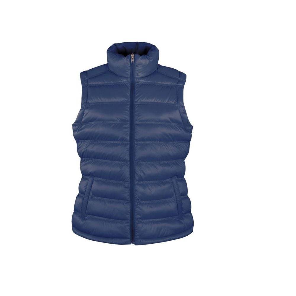 Bodywarmer matelassé protège-menton FEMME Result ICE BIRD PADDED Bleu L