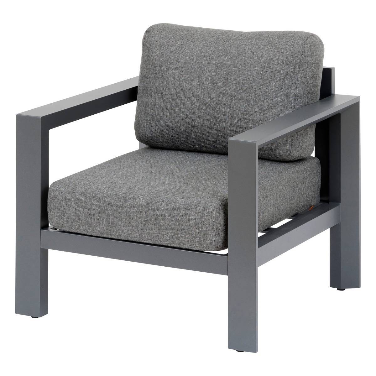 Hesperide - Fauteuil de salon de jardin "Évasion" graphite polyester et aluminium - Hespéride - Image 1