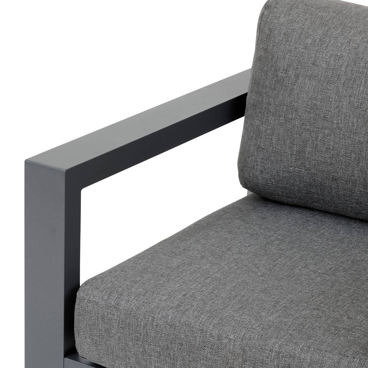 Hesperide - Fauteuil de salon de jardin "Évasion" graphite polyester et aluminium - Hespéride - Image 3