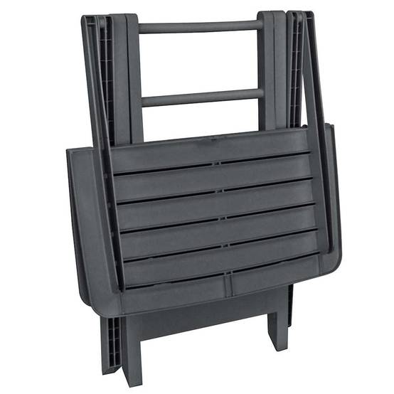Vidaxl - Ensemble de bistro pliable 3 pcs-Salons de jardin Plastique Anthracite - Image 7