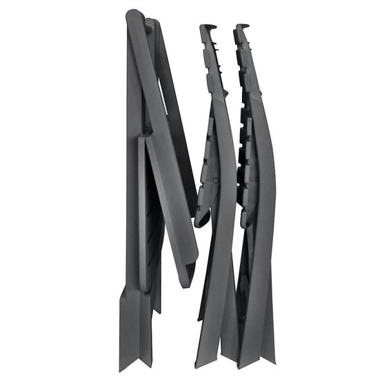 Vidaxl - Ensemble de bistro pliable 3 pcs-Salons de jardin Plastique Anthracite - Image 8