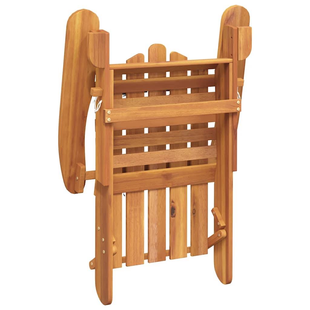 Vidaxl - Chaises Adirondack de jardin repose-pieds lot de 2 Bois acacia vidaXL 3145015 - Imagen 10