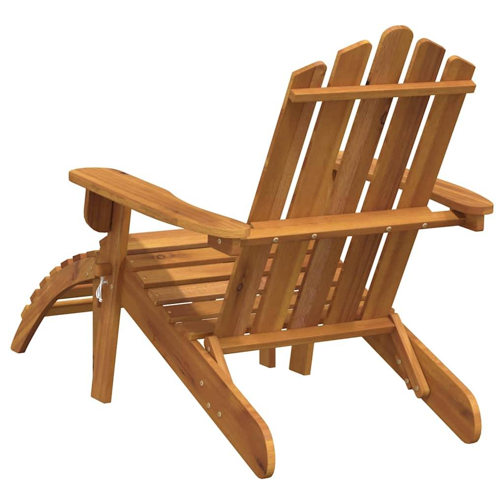 Vidaxl - Chaises Adirondack de jardin repose-pieds lot de 2 Bois acacia vidaXL 3145015 - Imagen 8