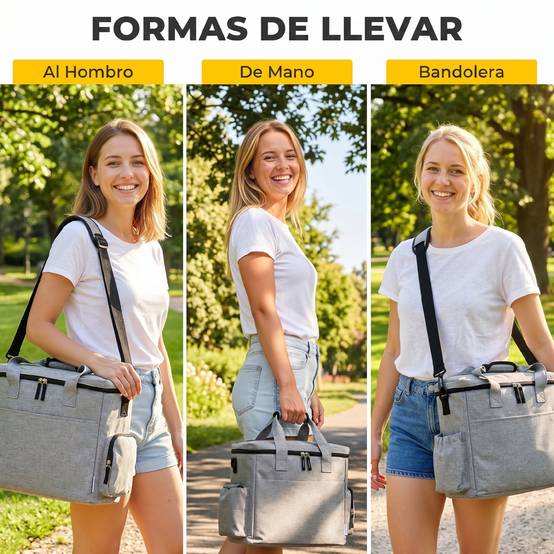 Sac de voyage pour chiens, sac à friandises avec 2 contenants de croquettes et gamelle pliable, poches Gris clair - Image 9
