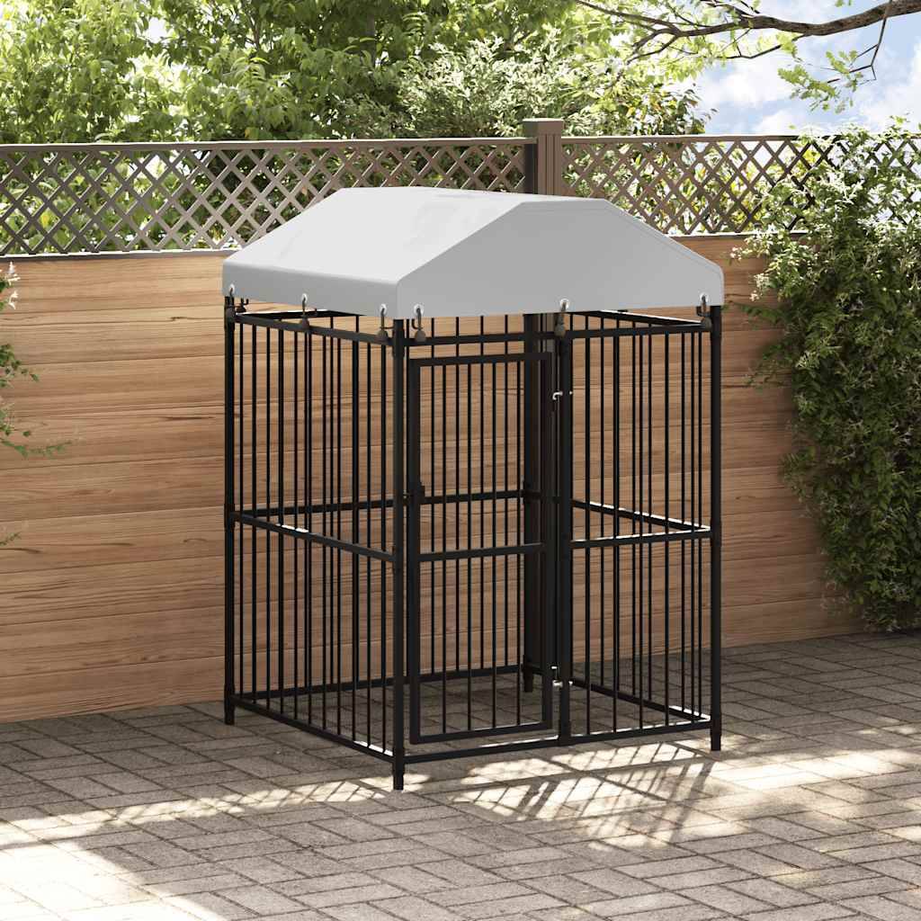 Vidaxl - Chenil extérieur avec toit pour chiens 120 x 120 x 150 cm vidaXL 145762 - Imagen 1